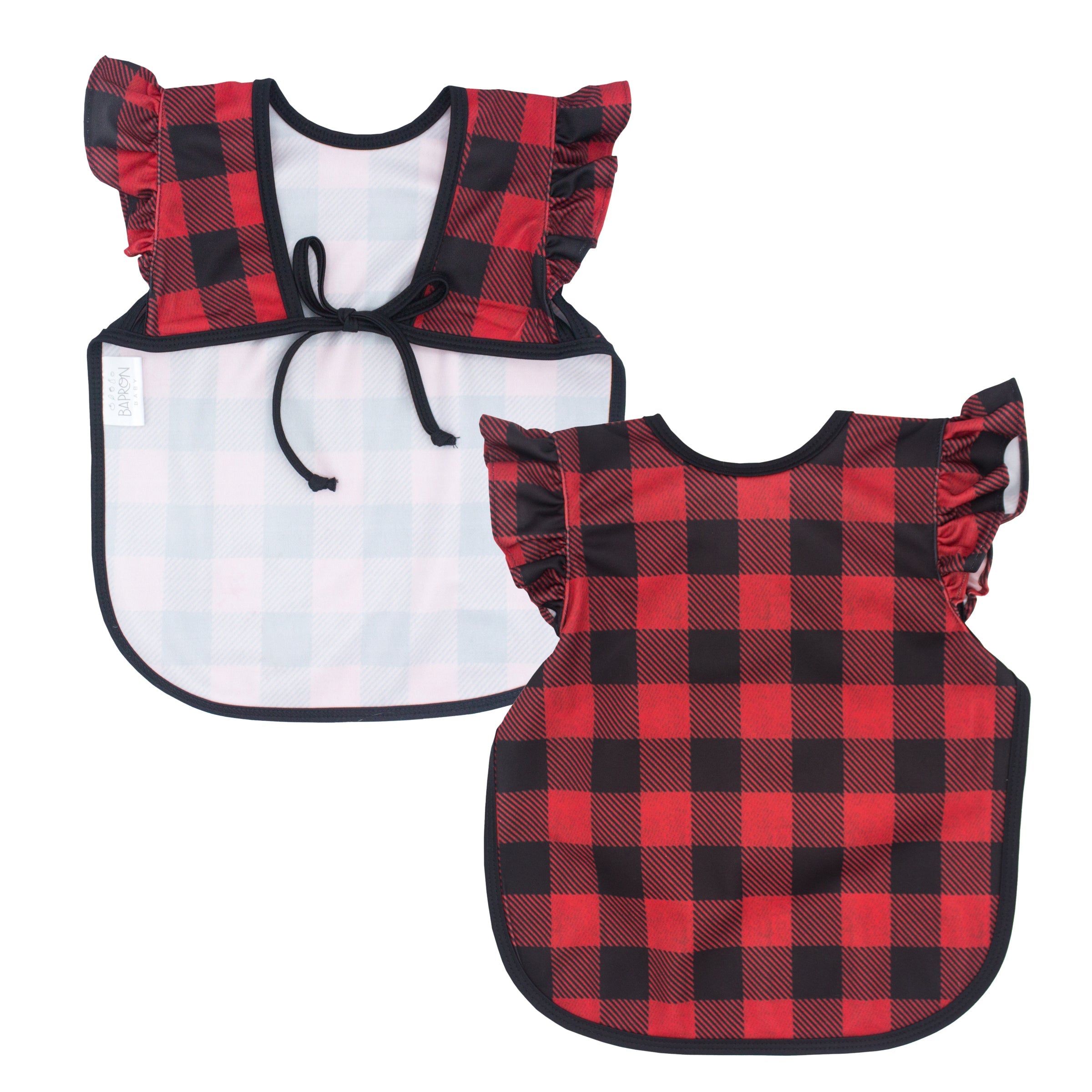 Red Buffalo Plaid Flutter Bapron SALE