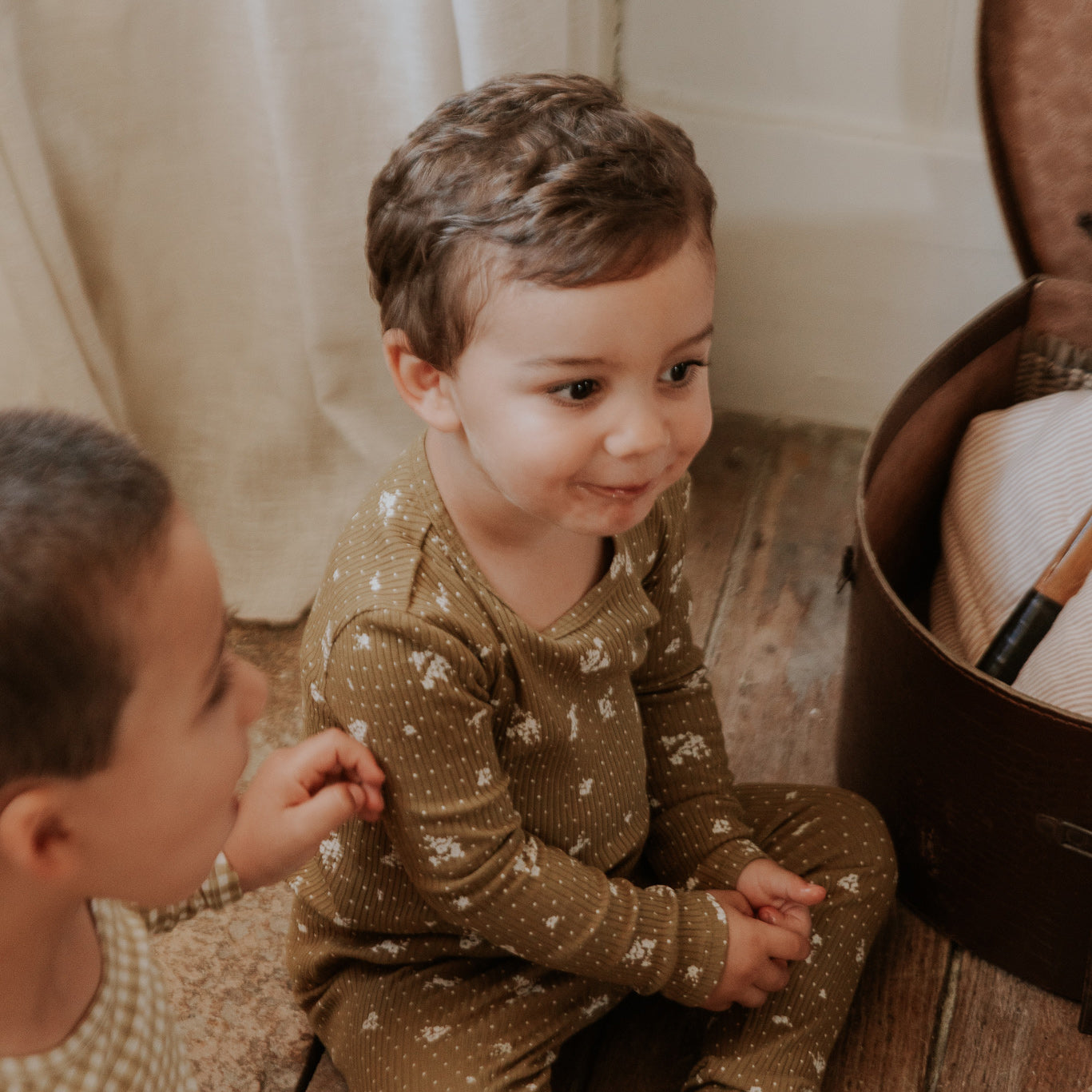 The Printed Short - Golden Floral