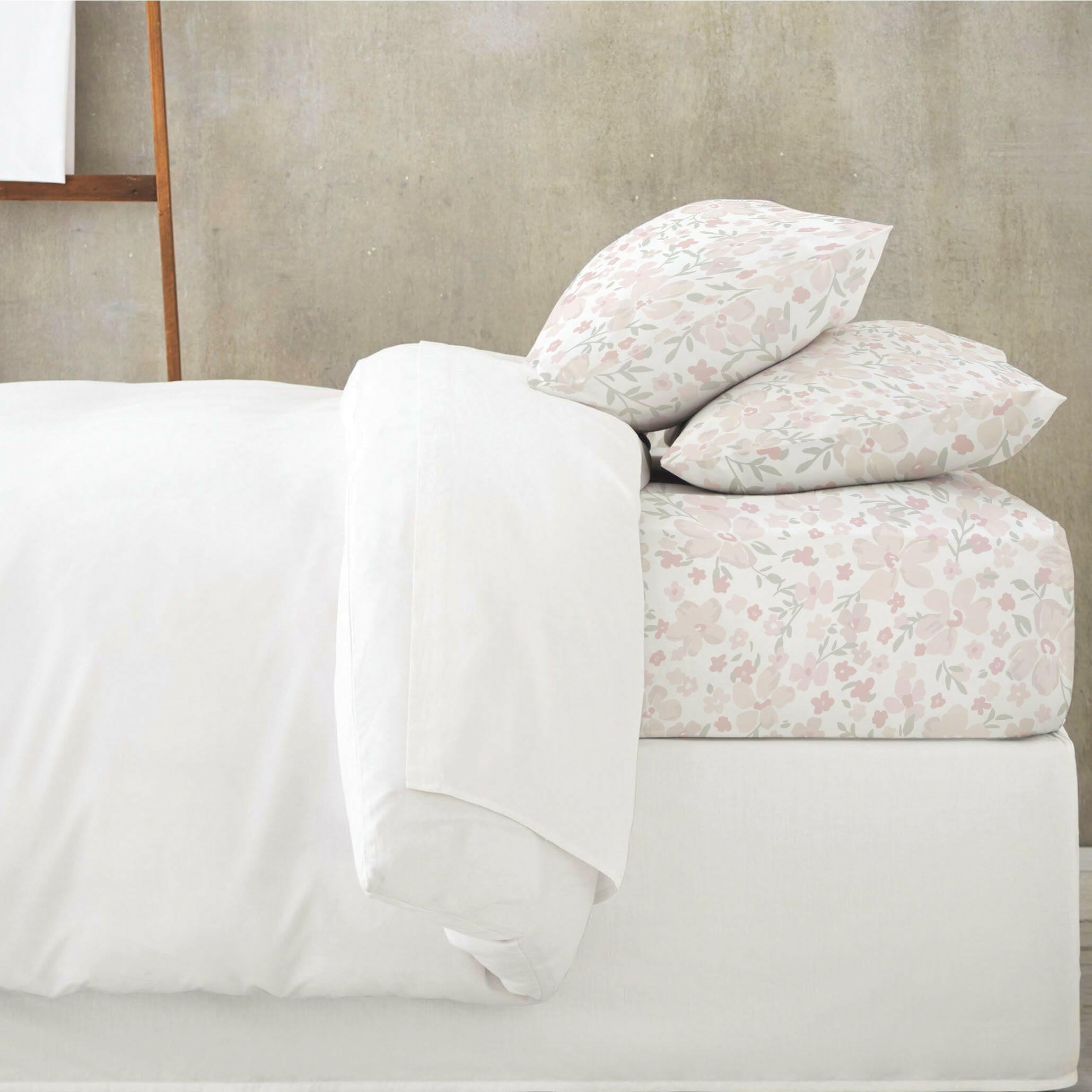 Organic Kids Fitted Sheet - Blossom Fitted Sheet Set Makemake Organics