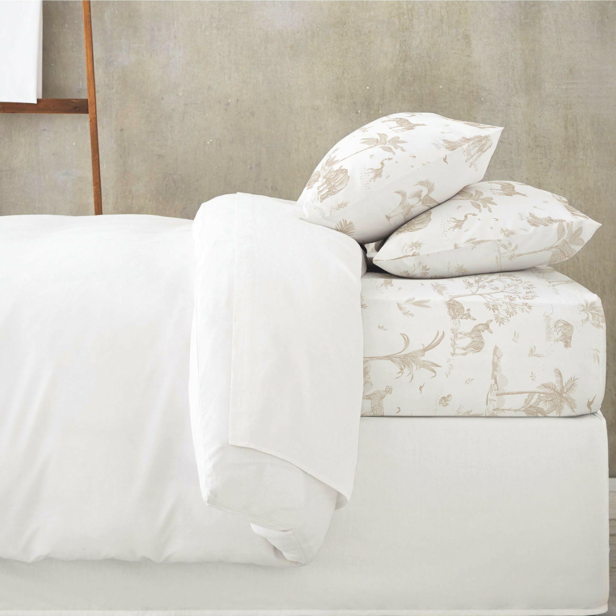 Organic Kids Fitted Sheet - Safari Fitted Sheet Set Makemake Organics