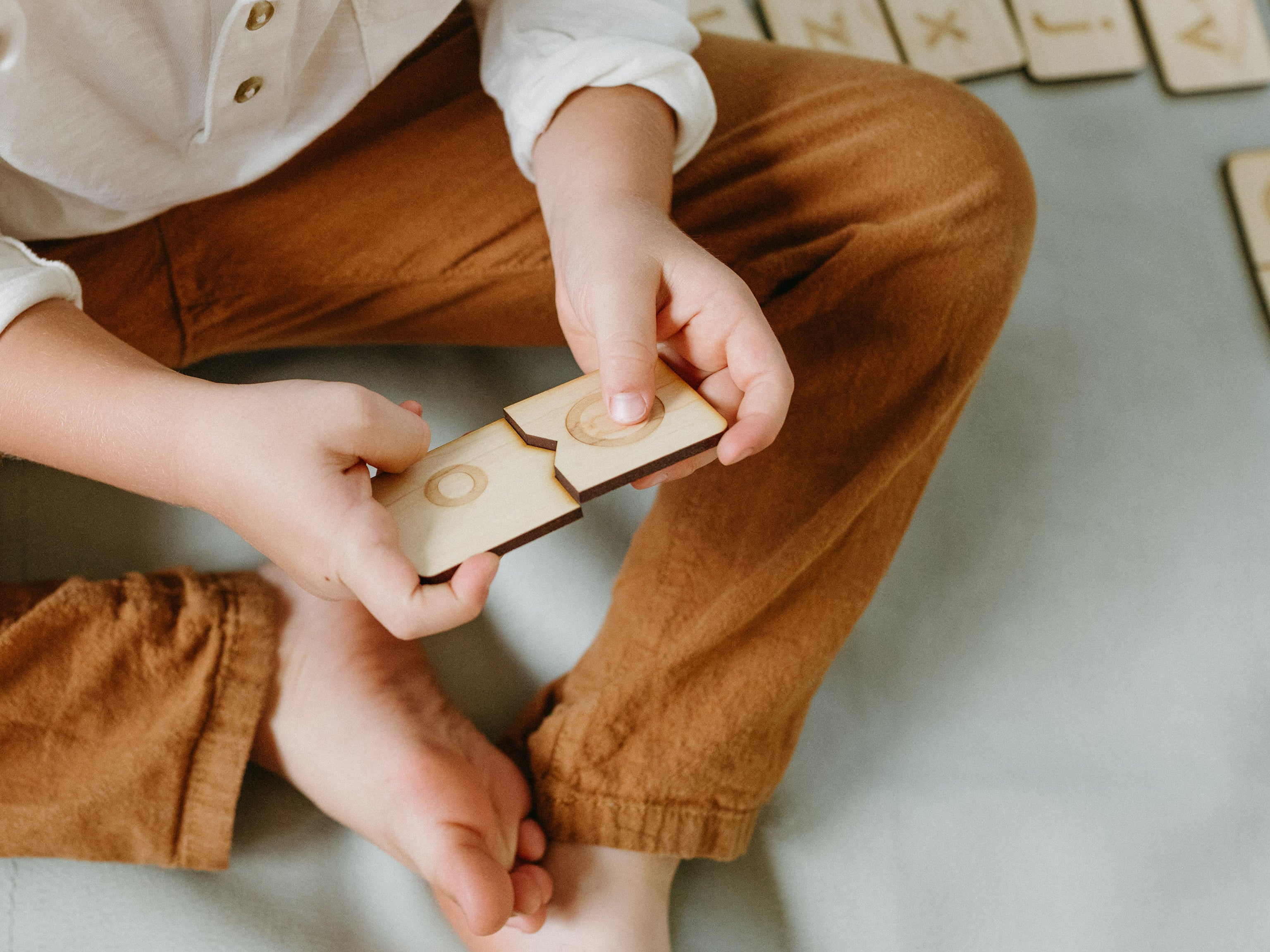 Wooden Alphabet Puzzle • Uppercase & Lowercase Matching Game