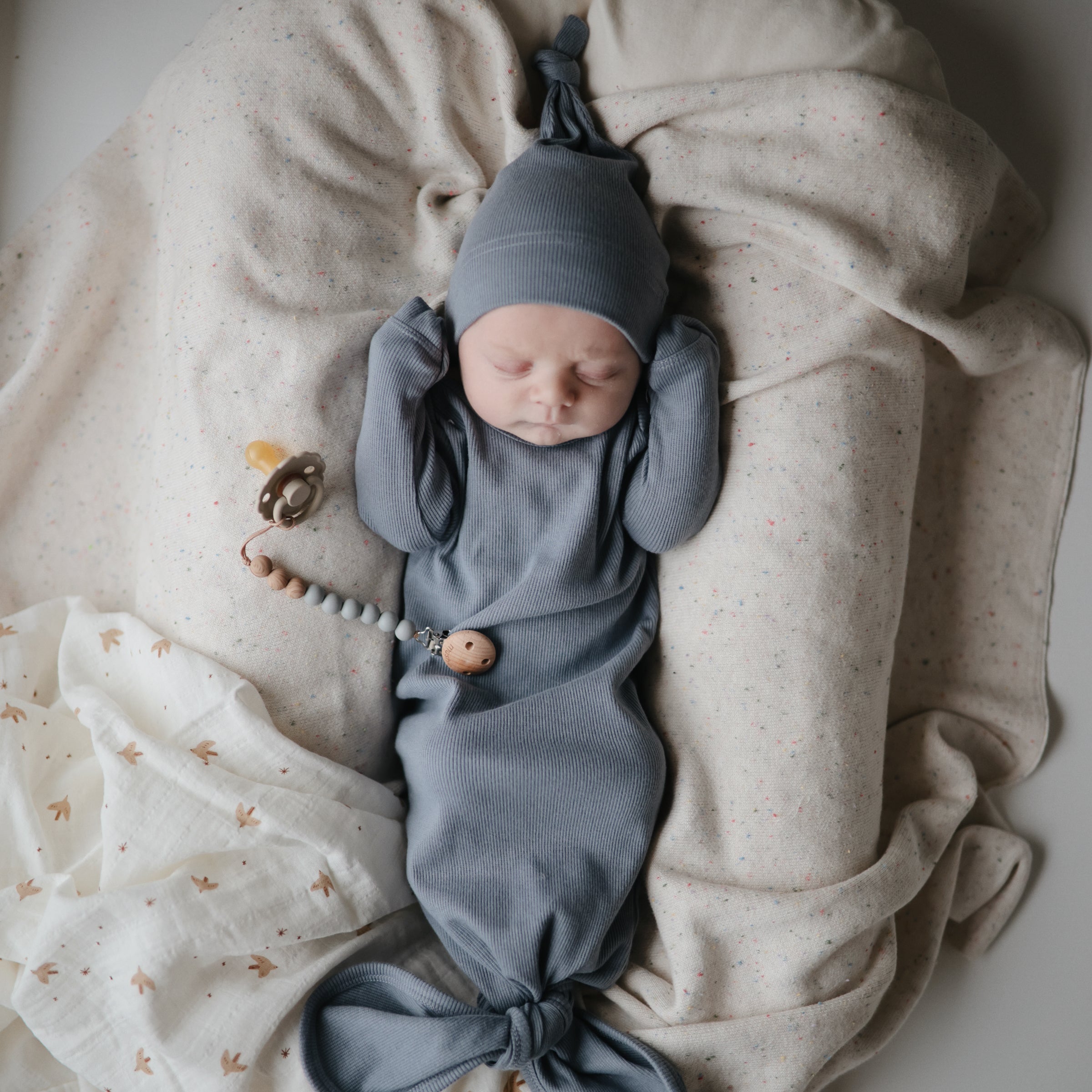 Ribbed Baby Beanie Baby Clothes Mushie
