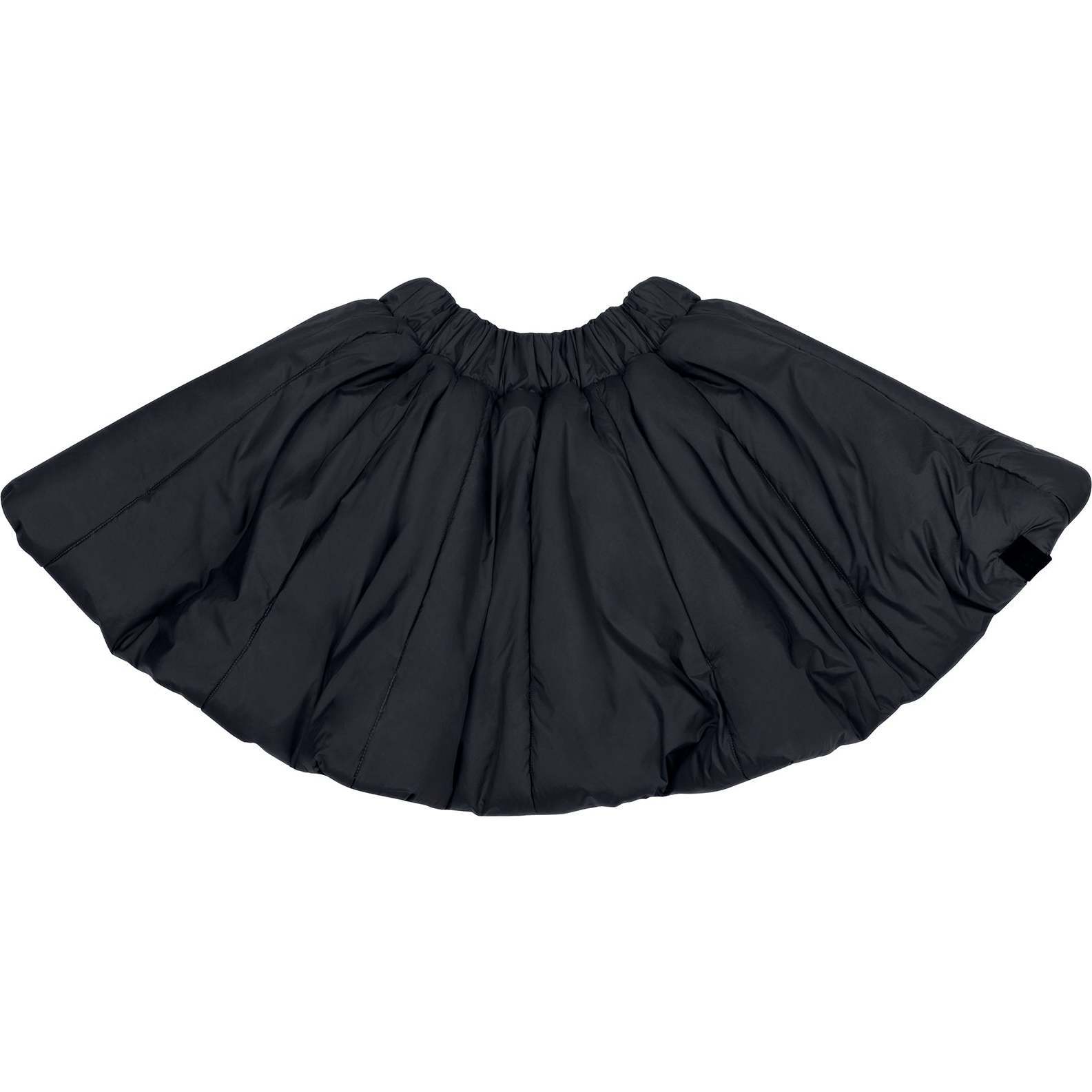 Girls Quilted Nylon Skirt - Black
