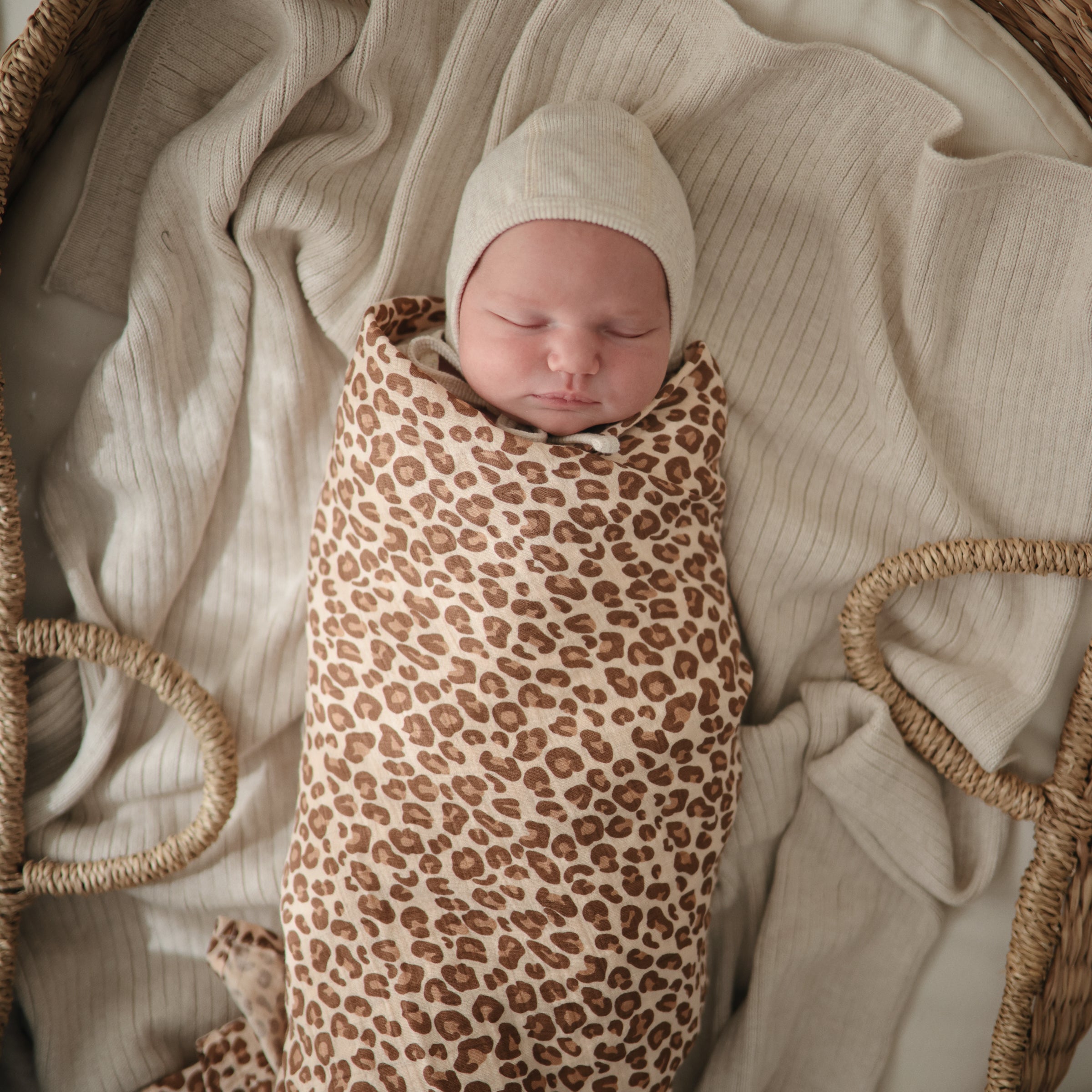 Organic Cotton Muslin Swaddle Blanket Swaddle Mushie