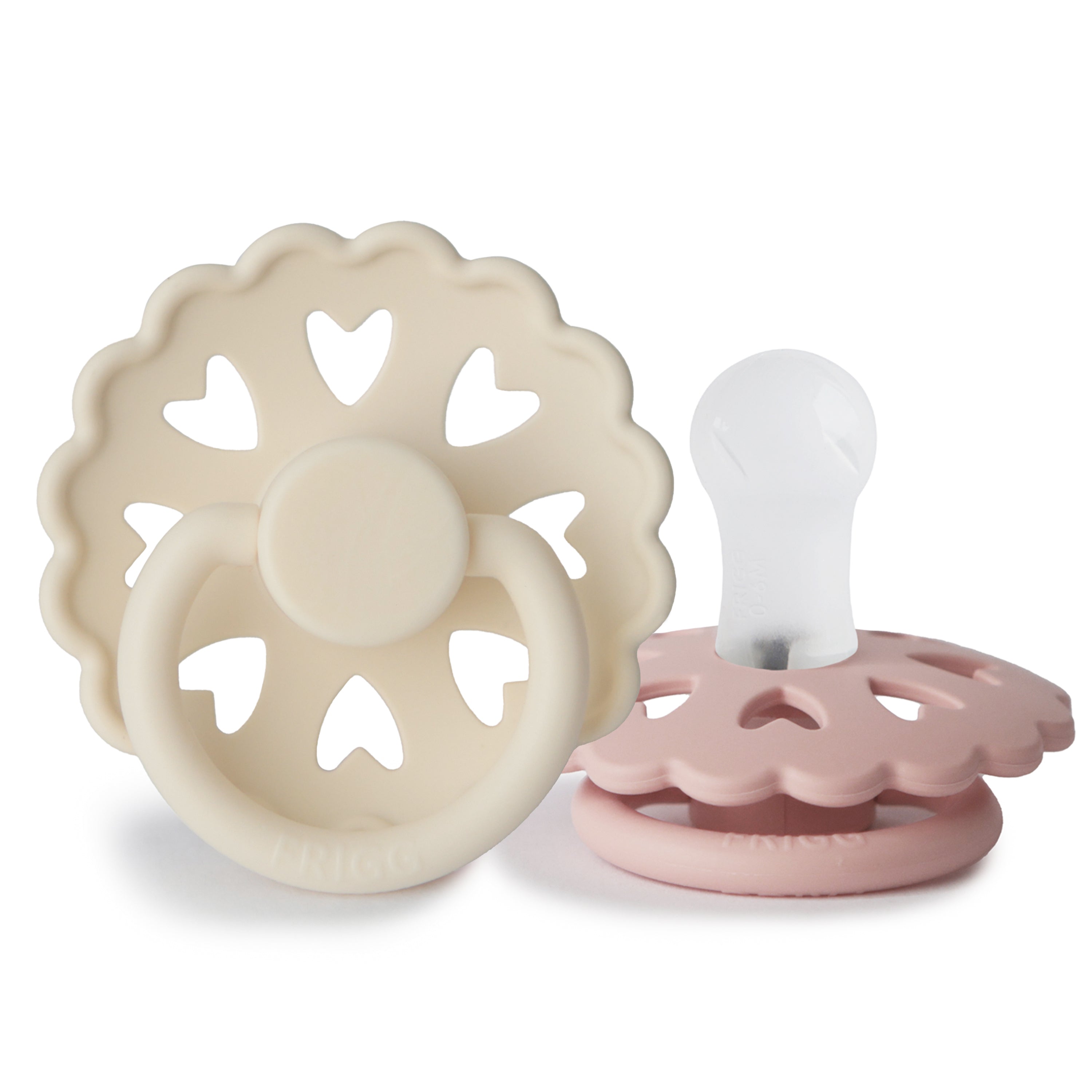 FRIGG Andersen Fairytale Silicone Pacifier 2-Pack FRIGG PACIFIERS Mushie Cream/Blush 0-6 months