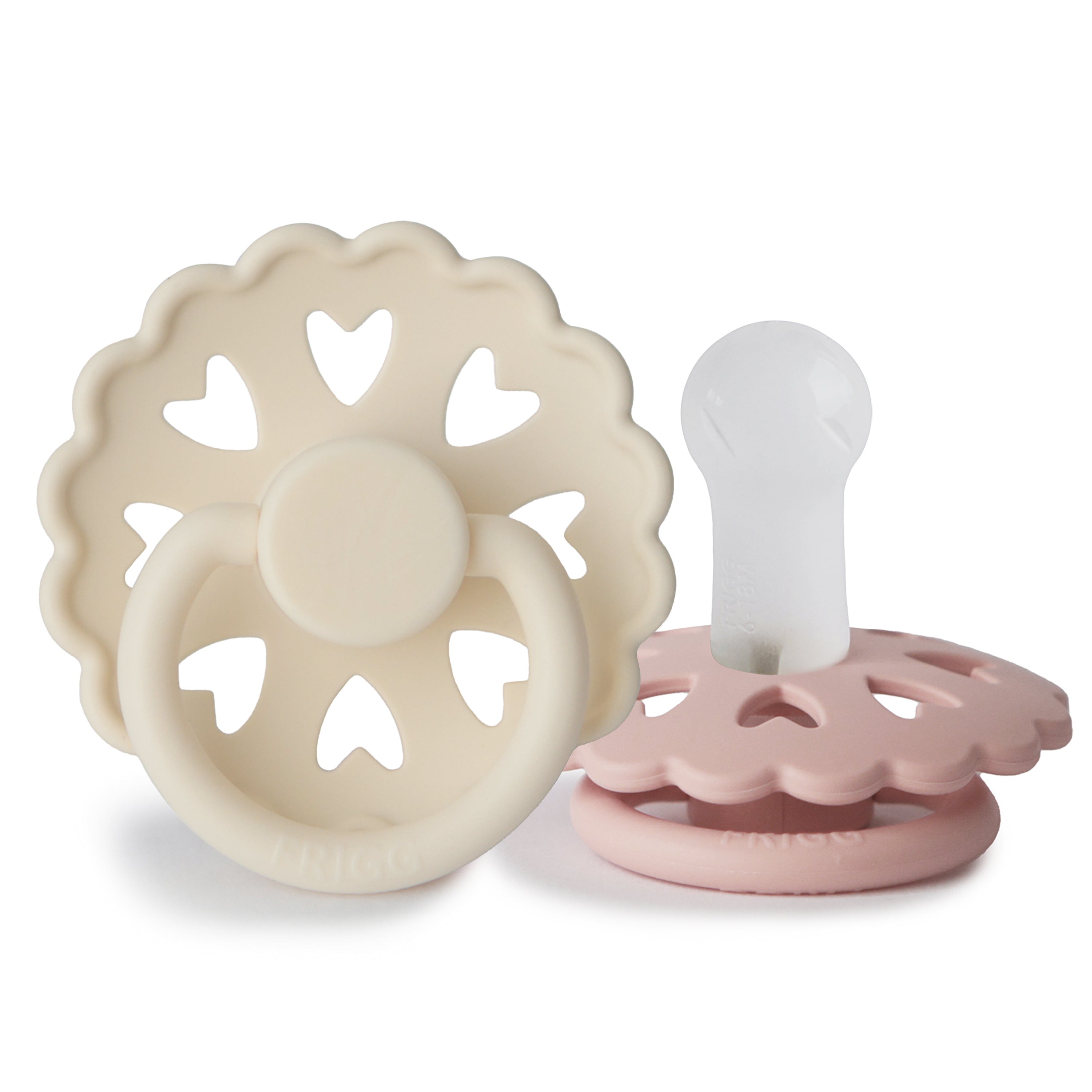 FRIGG Andersen Fairytale Silicone Pacifier 2-Pack FRIGG PACIFIERS Mushie Cream/Blush 6-18 months