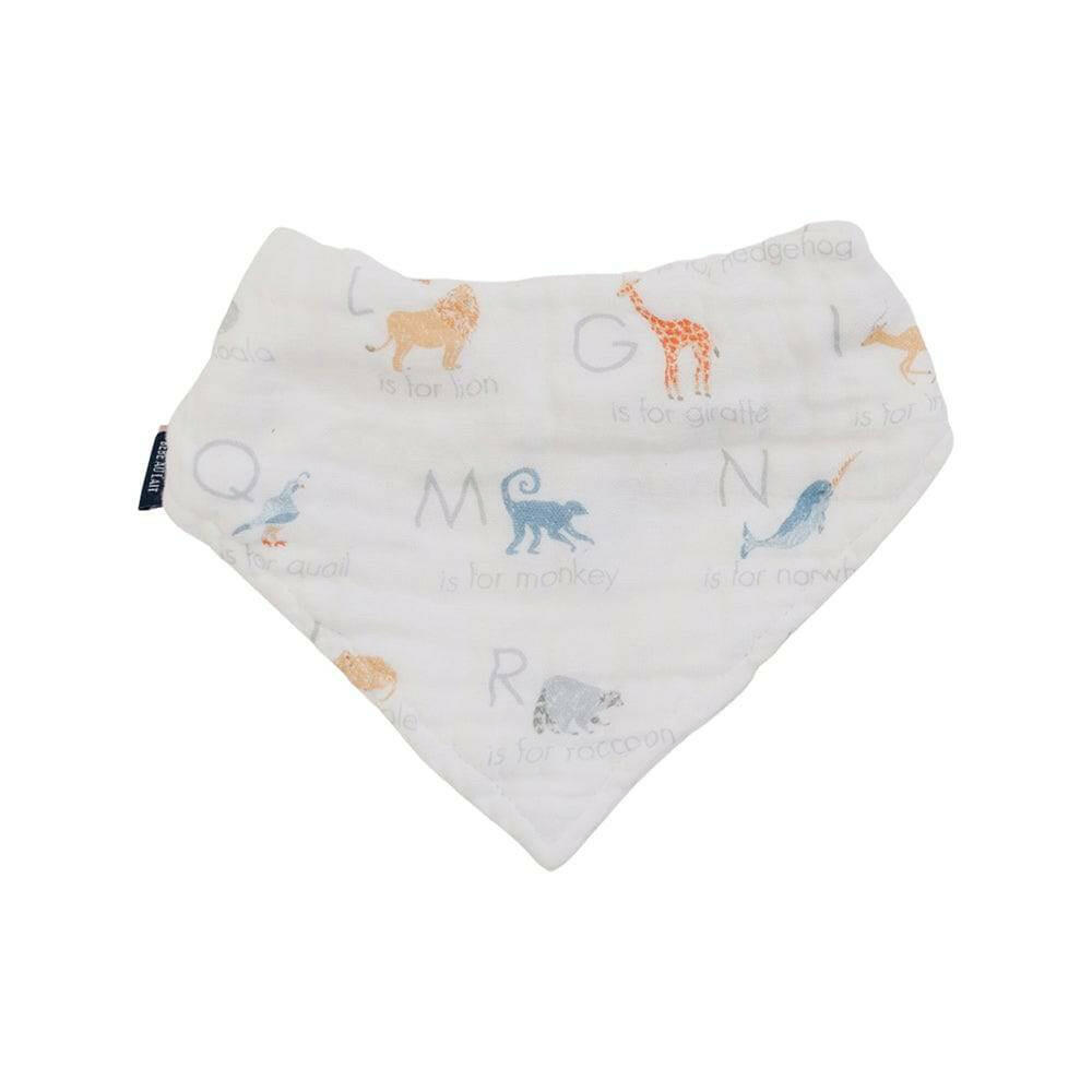 Animal Alphabet Muslin Bandana Bib Bib Bebe au Lait
