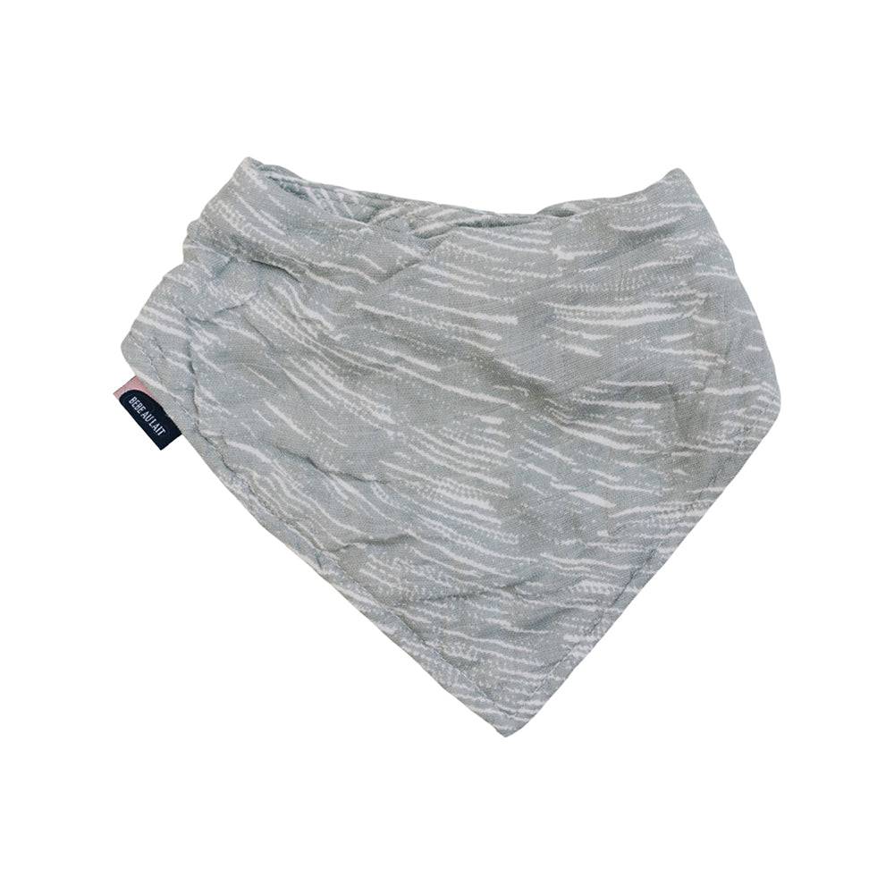 Grey Crayon Muslin Bandana Bib Bib Bebe au Lait