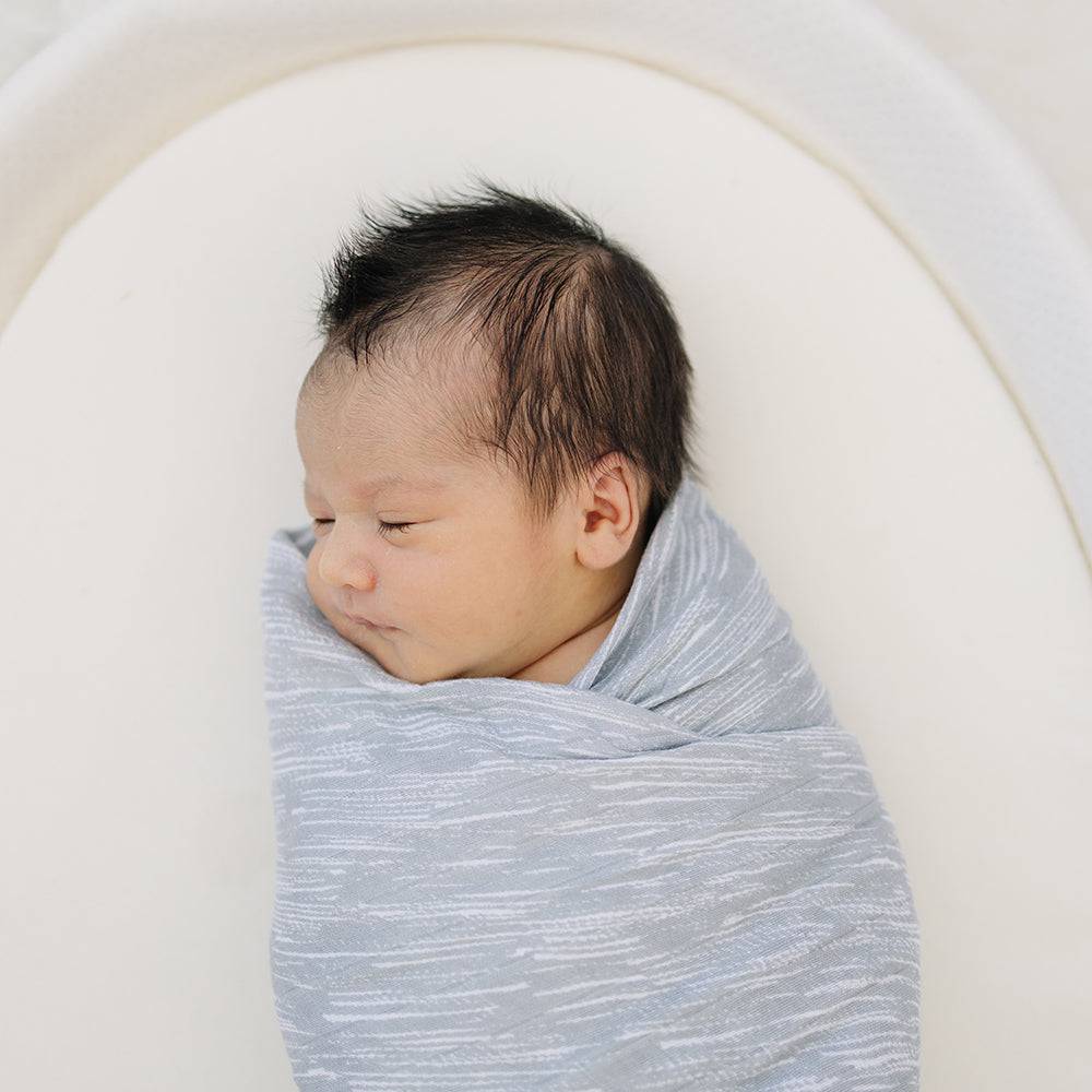 Muslin Swaddle Blanket Set Oh So Soft Animal Alphabet + Grey Crayon Swaddle Blanket Bebe au Lait