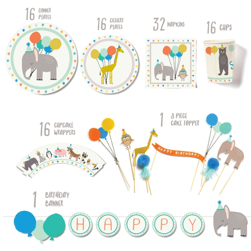 Party Animal - Birthday Party Supplies in a Box