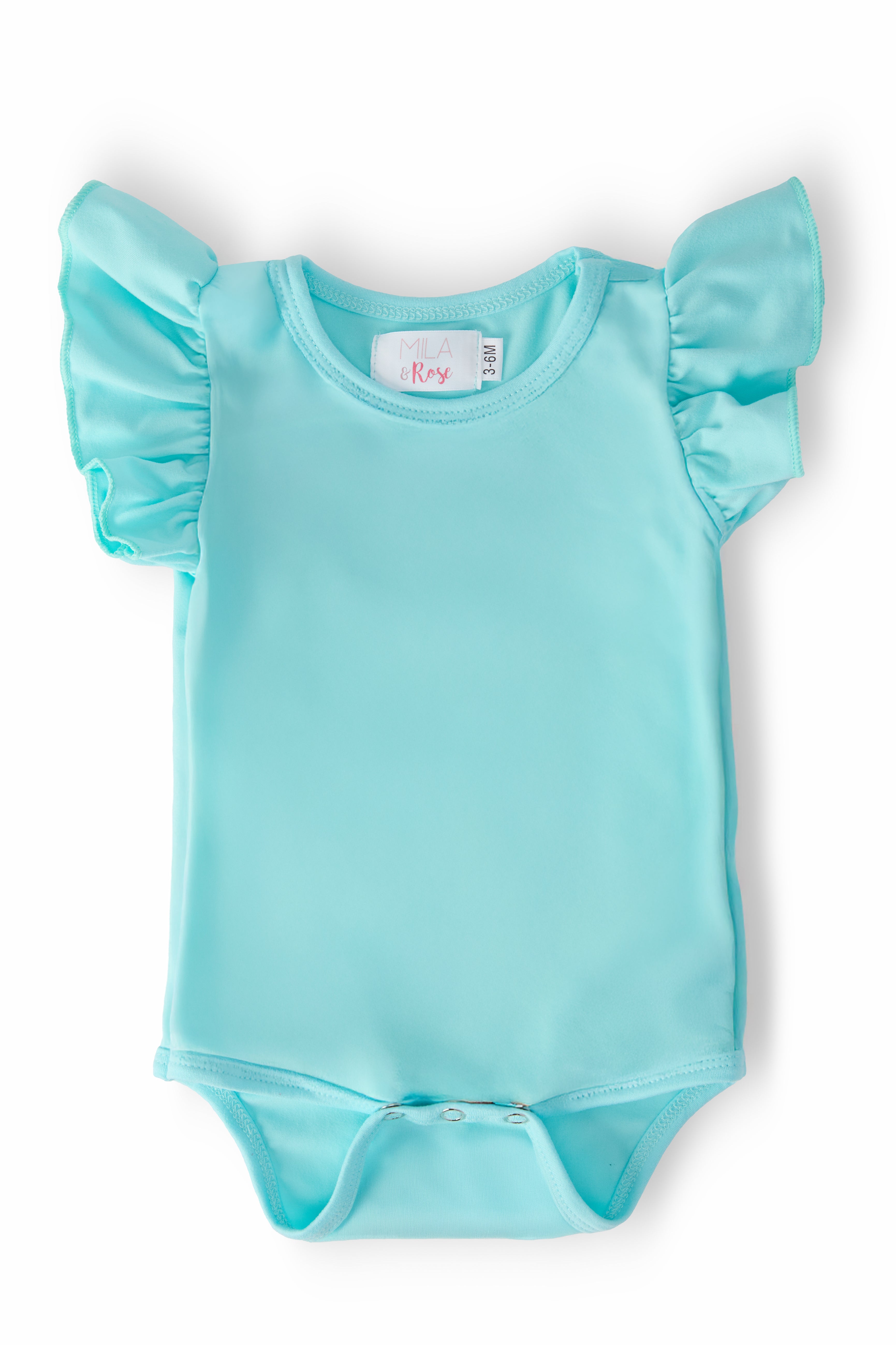 Aqua S/S Flutter Bodysuit