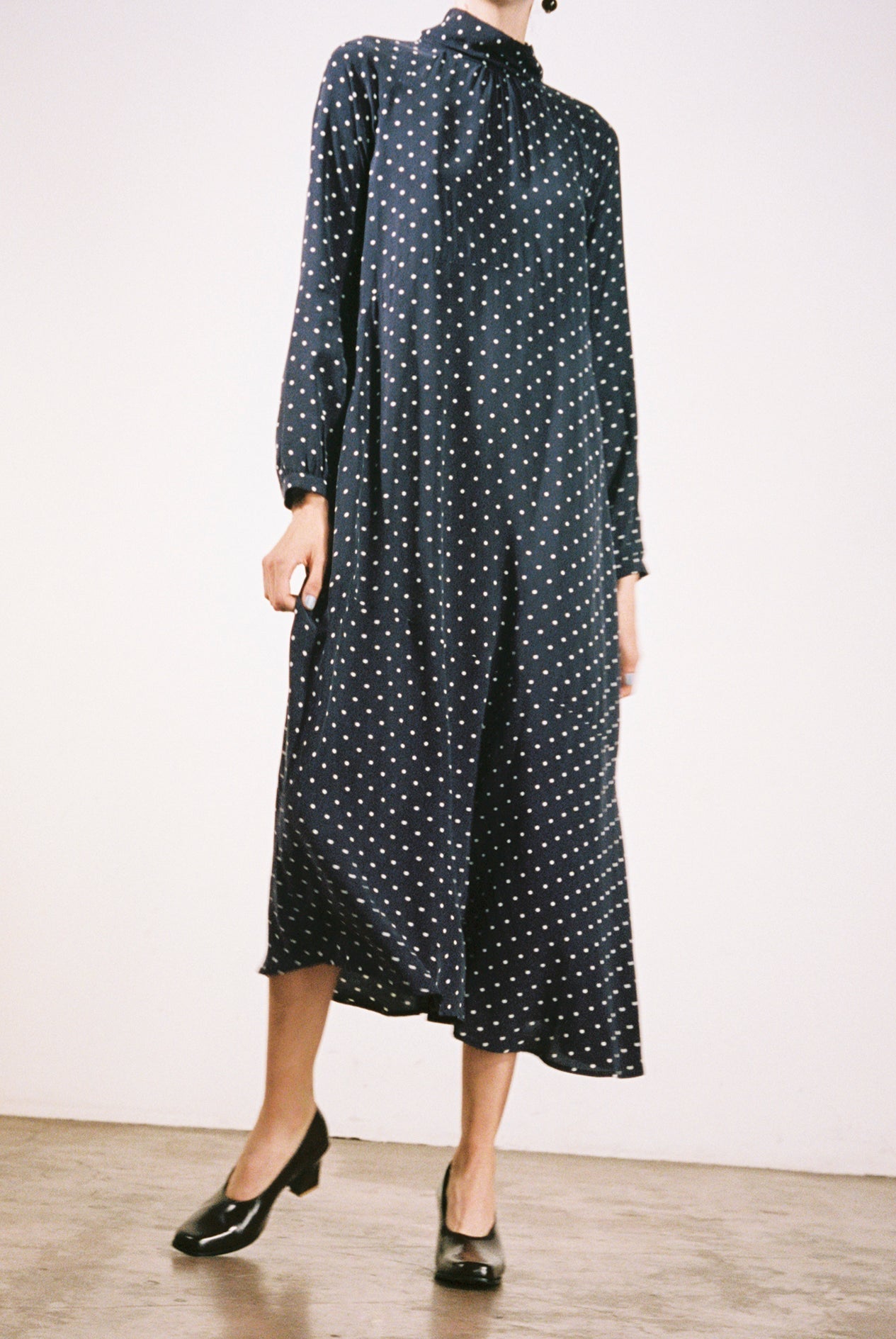 Jordan Dress - Dotted Navy