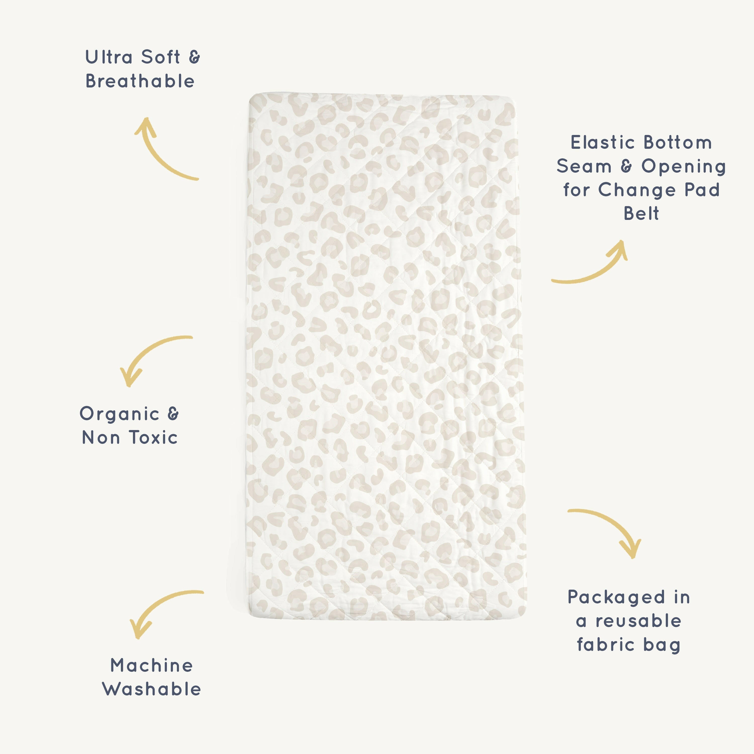 Organic Changing Pad Cover - Wild Changing Pad Cover Makemake Organics