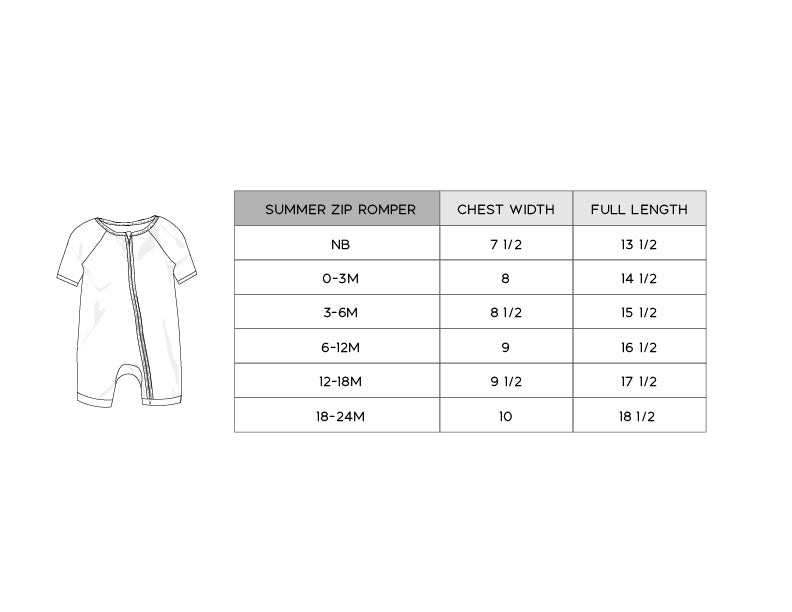 Baby Boy Summer Zip Romper