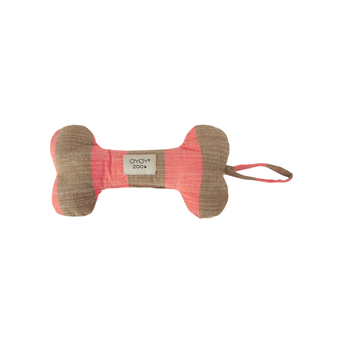 Ashi Dog Toy - Cherry Red/Taupe