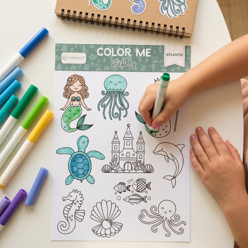Atlantis Color Me Stickers