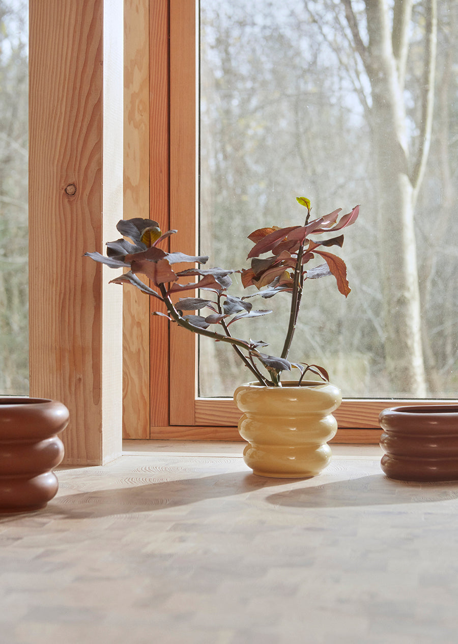 Awa Pot - Small/Shiny Butter