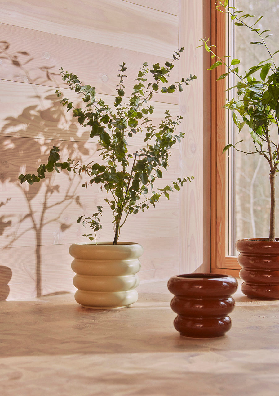 Awa Pot - Small/Shiny Caramel