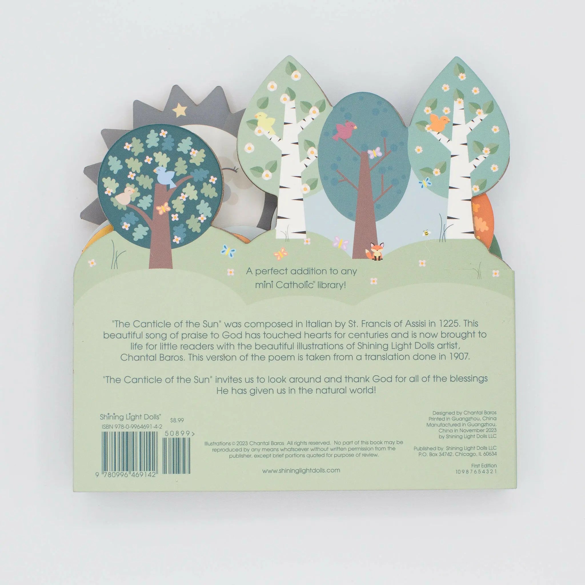 The Canticle of the Sun: Of St. Francis of Assisi shaped book