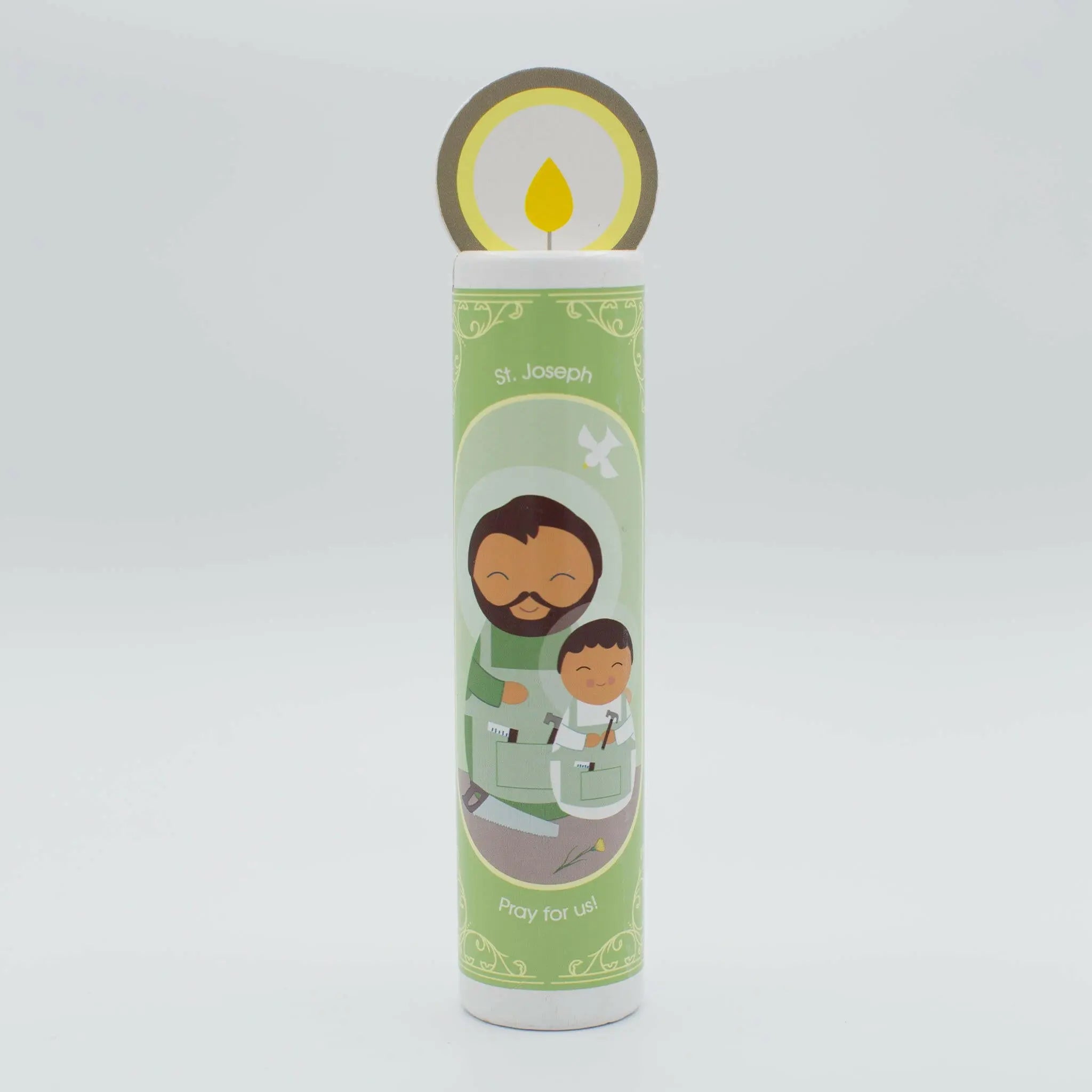 St. Joseph Wooden Prayer Candle