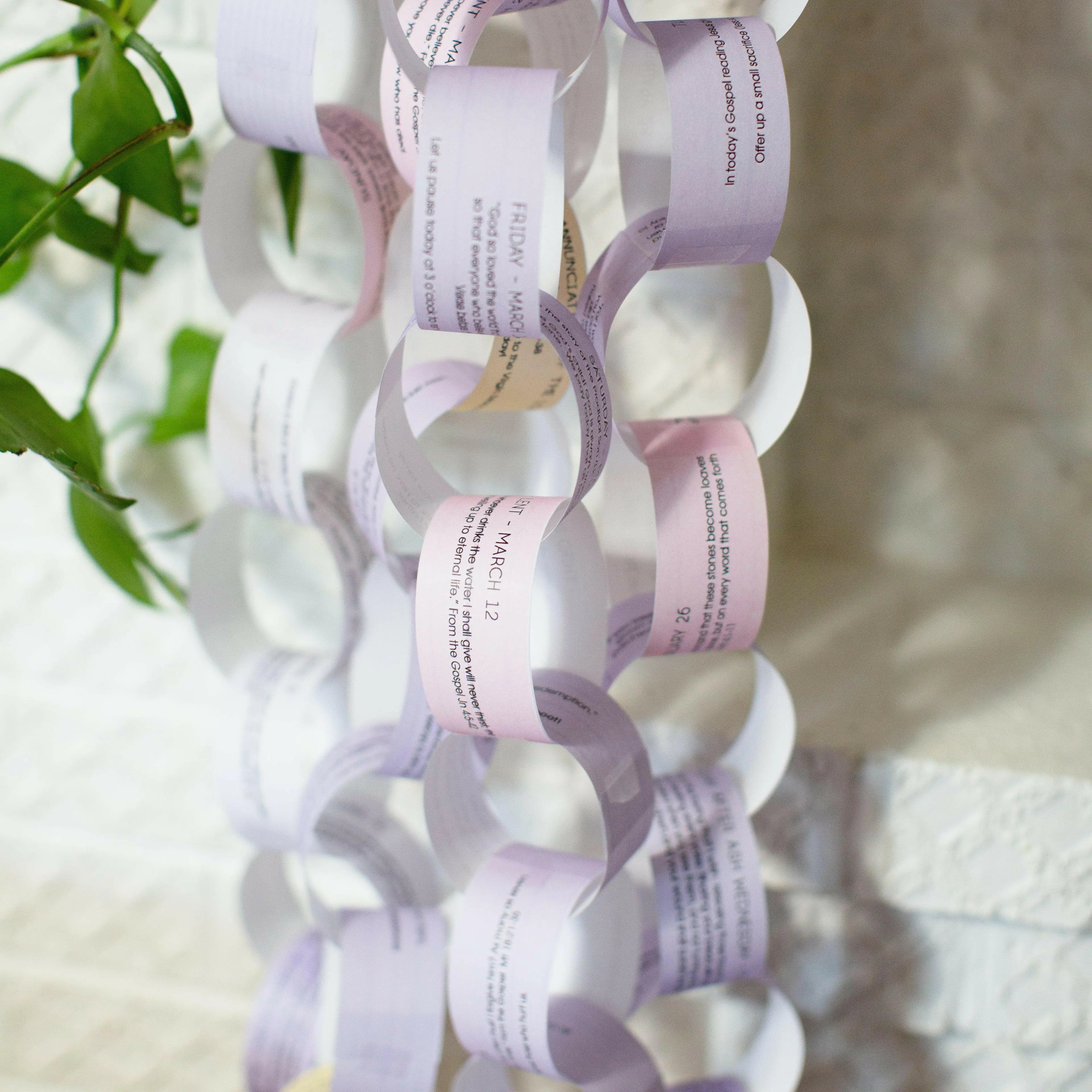 Lent Loops - updated 2025, Year C - Countdown to Easter- Digital Download