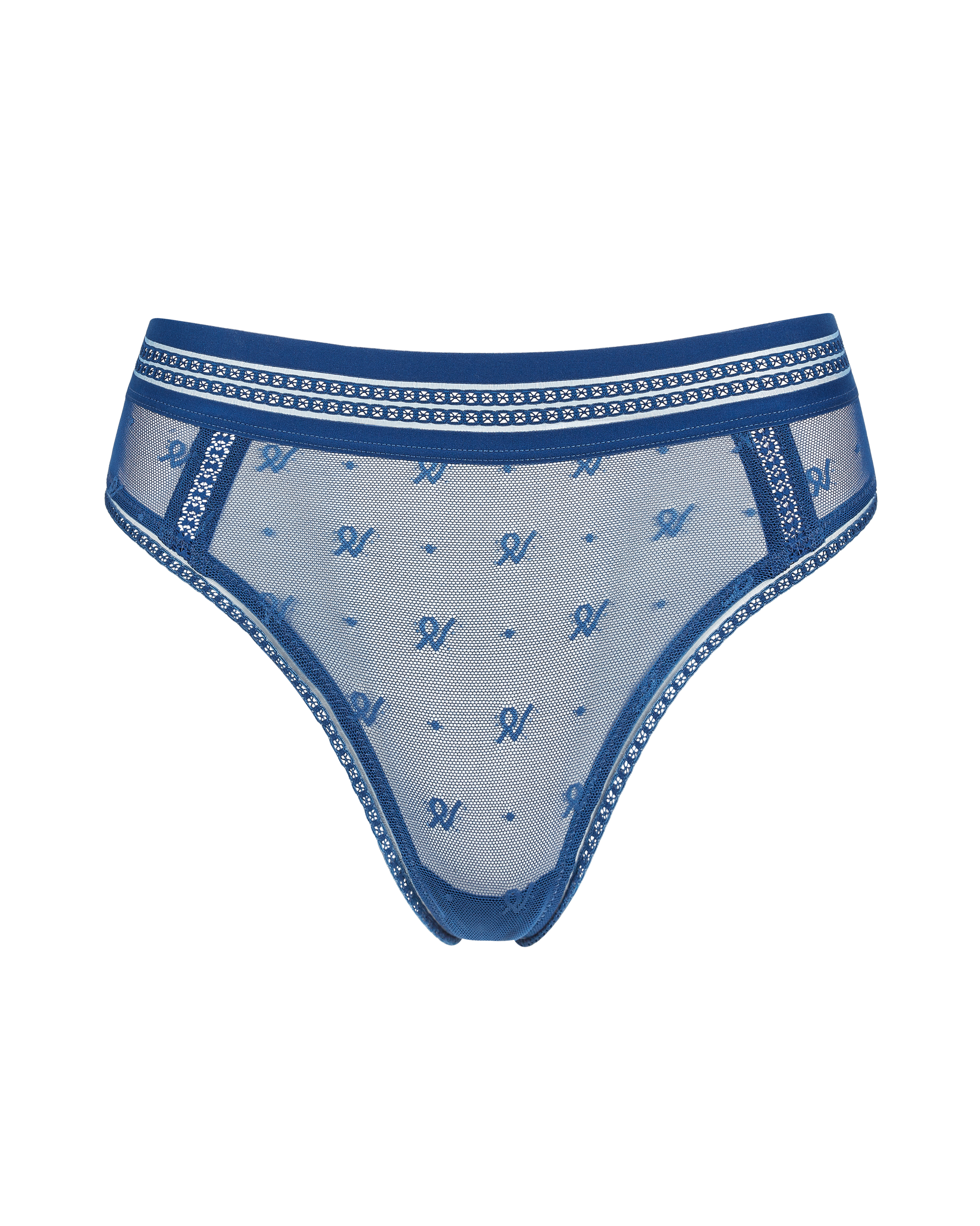 The Brazilian Brief Logo Mesh - French Navy