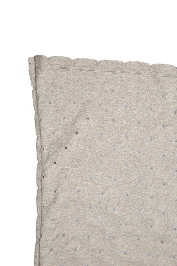 BABY BLANKET BISCUIT DUNE WHITE Little Wonder & Co