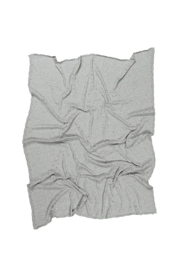 BABY BLANKET BISCUIT GREY Little Wonder & Co