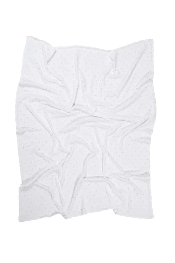 BABY BLANKET BISCUIT WHITE Little Wonder & Co