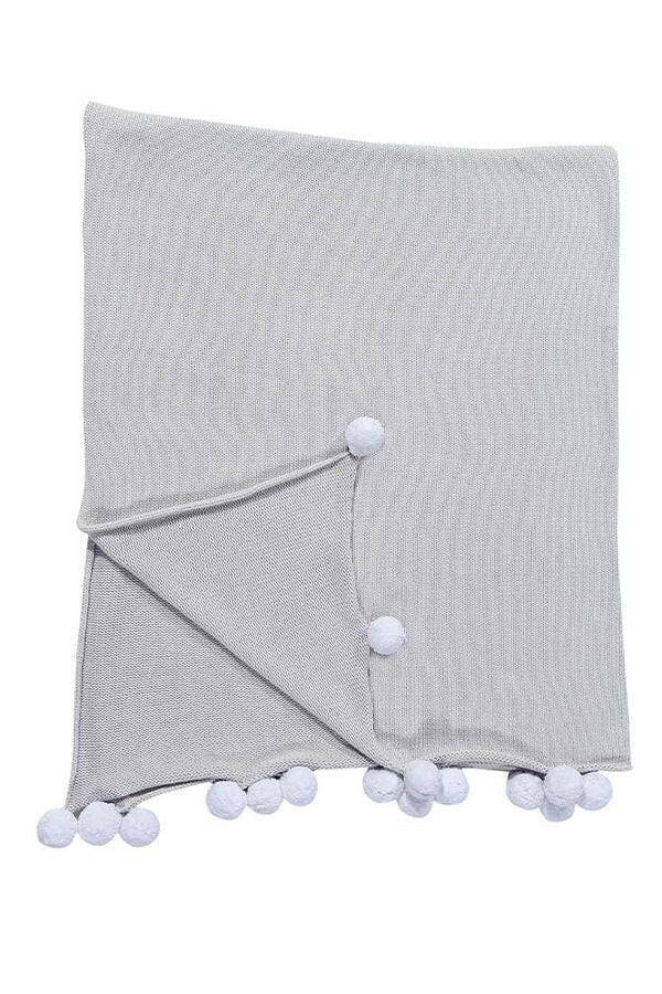 BABY BLANKET BUBBLY LIGHT GREY Little Wonder & Co