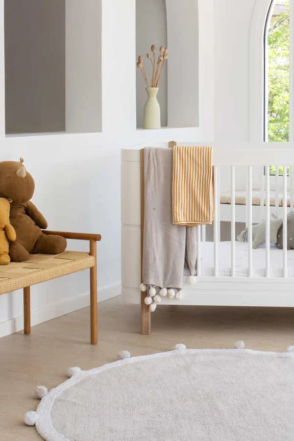 BABY BLANKET BUBBLY LIGHT GREY Little Wonder & Co