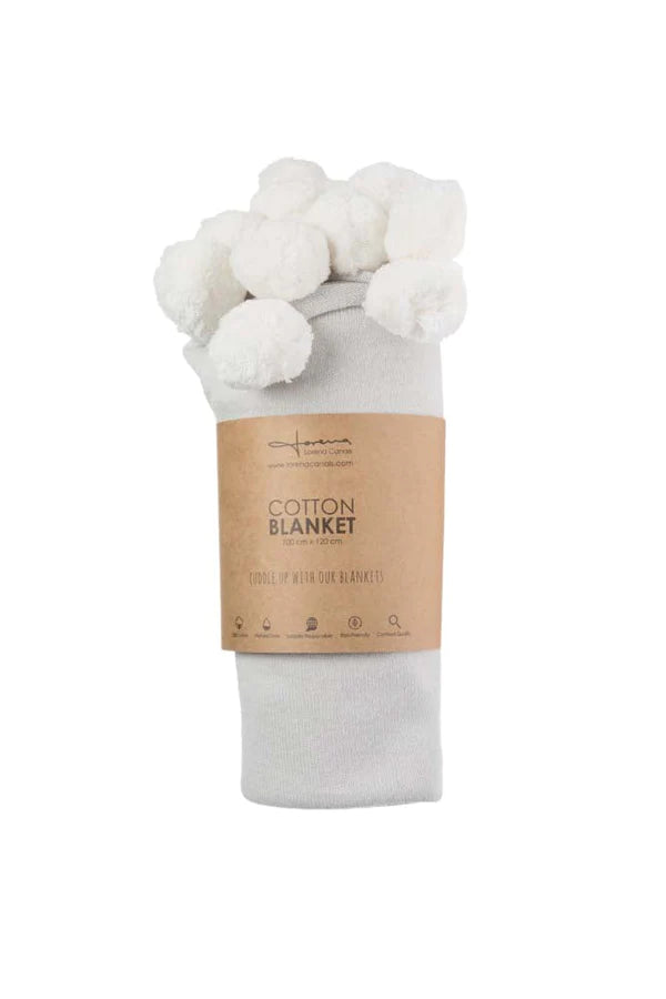 BABY BLANKET BUBBLY LIGHT GREY Little Wonder & Co