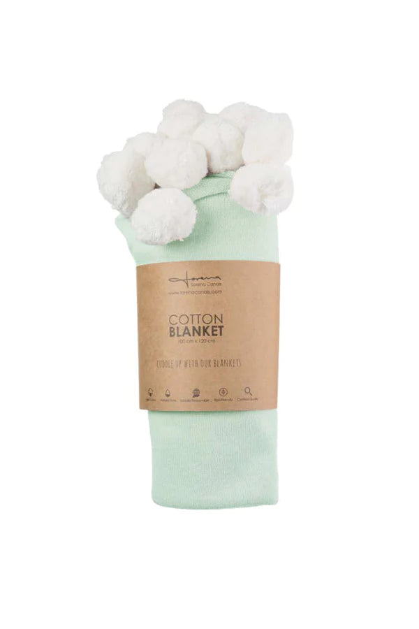 BABY BLANKET BUBBLY MINT Little Wonder & Co