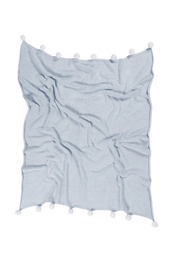 BABY BLANKET BUBBLY SOFT BLUE Little Wonder & Co
