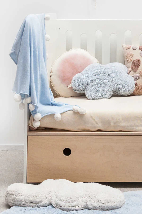 BABY BLANKET BUBBLY SOFT BLUE Little Wonder & Co