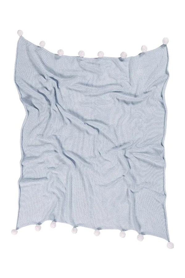 BABY BLANKET BUBBLY SOFT BLUE Little Wonder & Co