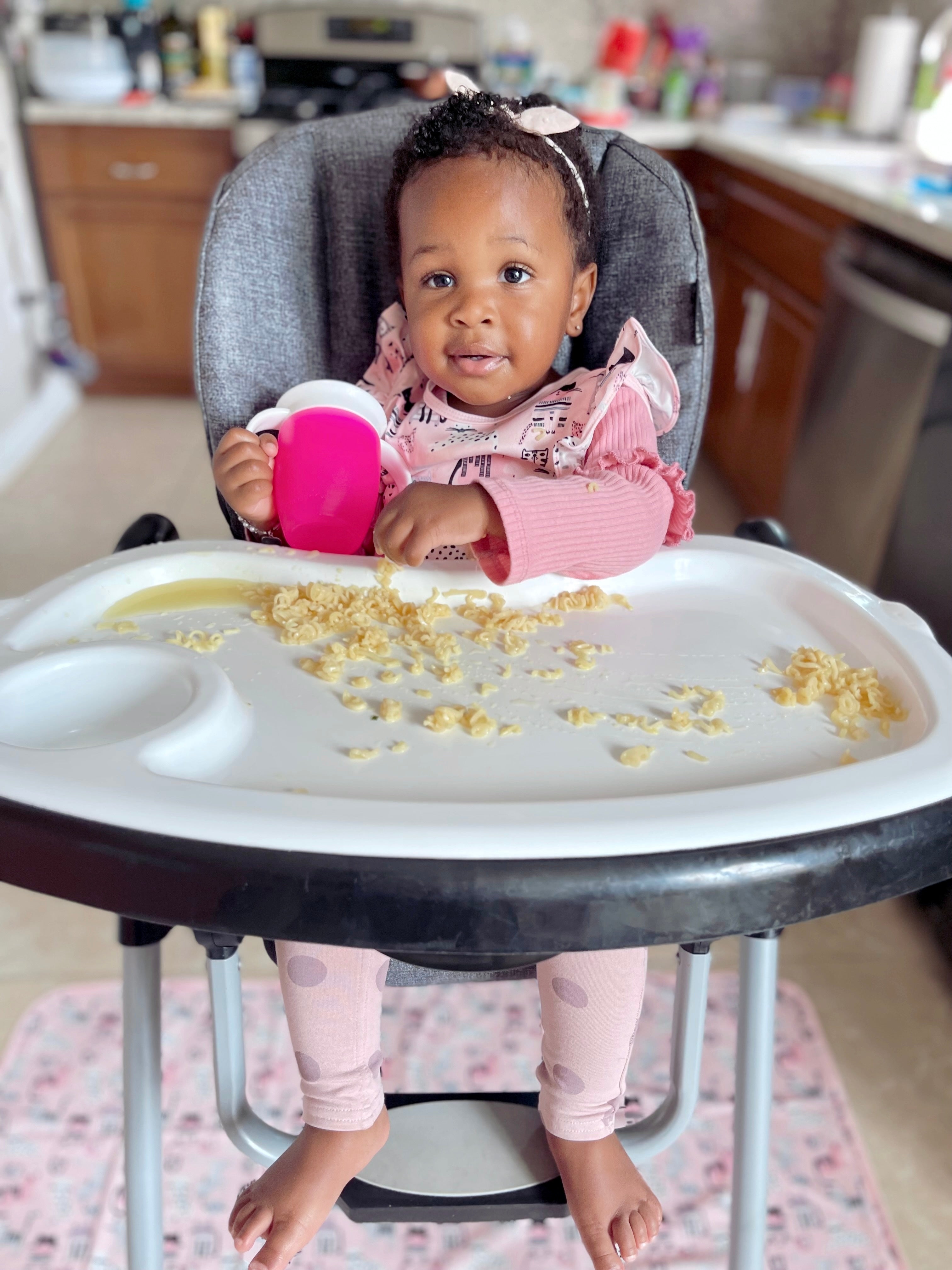 Kitty Splash Mat - A Waterproof Catch-All for Highchair Spills and More! BapronBaby