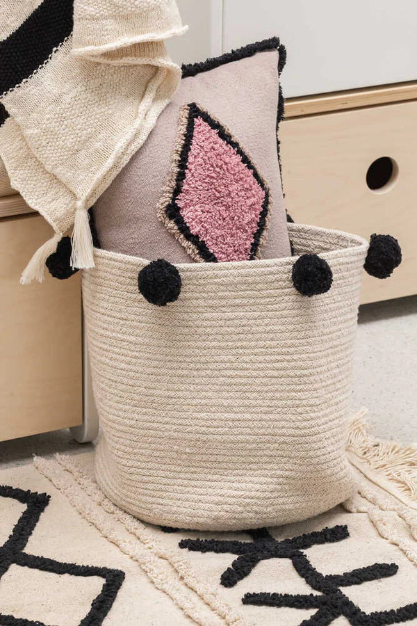 BASKET BUBBLY NATURAL-BLACK Little Wonder & Co