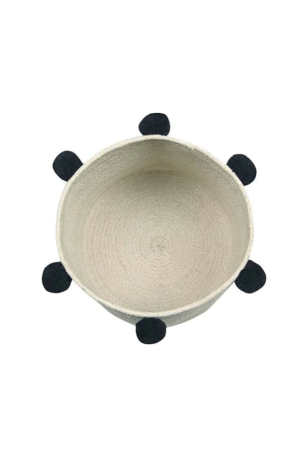 BASKET BUBBLY NATURAL-BLACK Little Wonder & Co