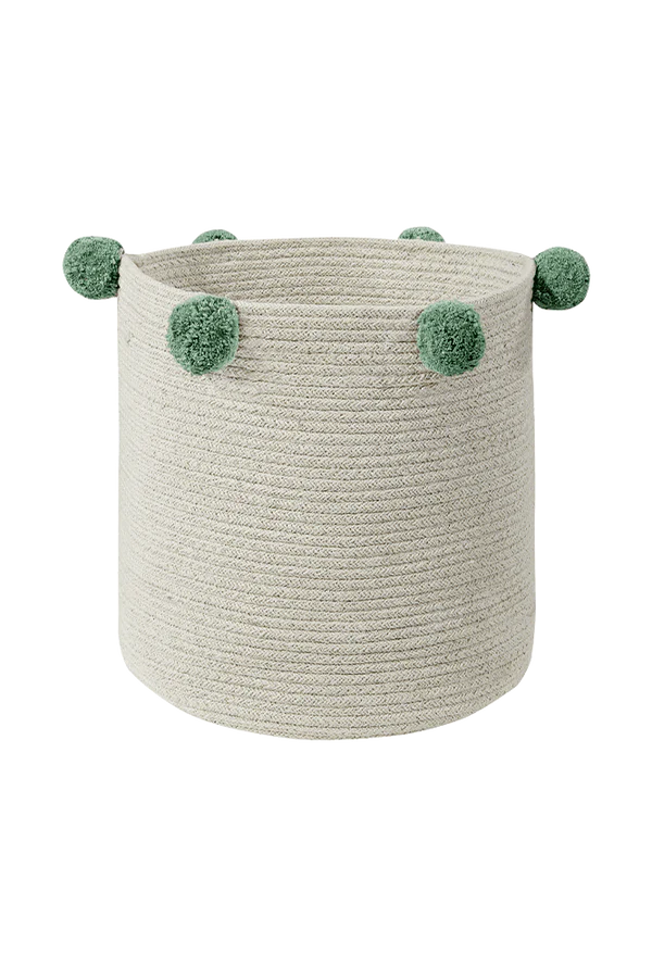 BASKET BUBBLY NATURAL-GREEN Little Wonder & Co