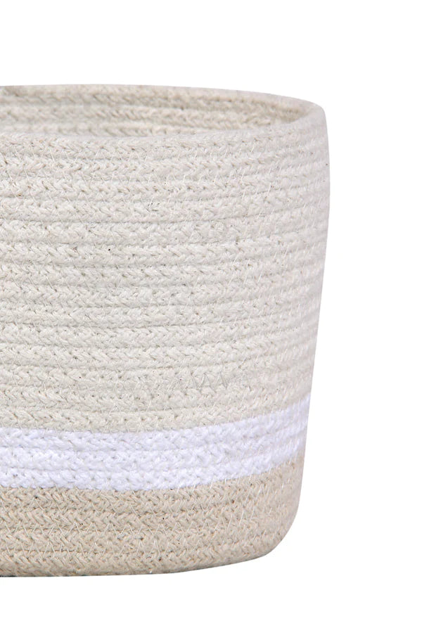 BASKET MINI TRICOLOR IVORY Little Wonder & Co