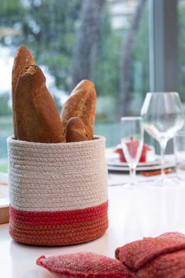 BASKET MINI TRICOLOR NATURAL Little Wonder & Co