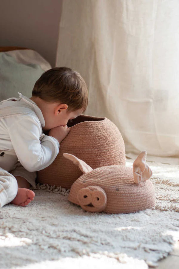 BASKET PEGGY THE PIG Little Wonder & Co