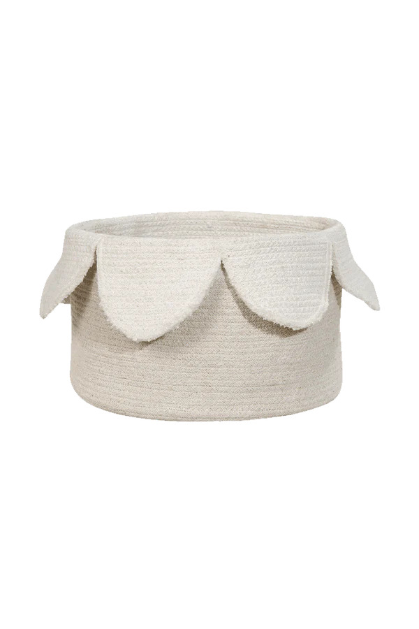 BASKET PETALS IVORY - NATURAL Little Wonder & Co