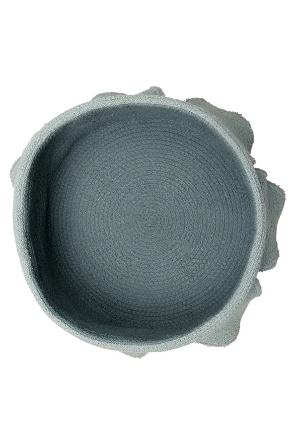 BASKET PETALS VINTAGE BLUE - DARK GREEN Little Wonder & Co