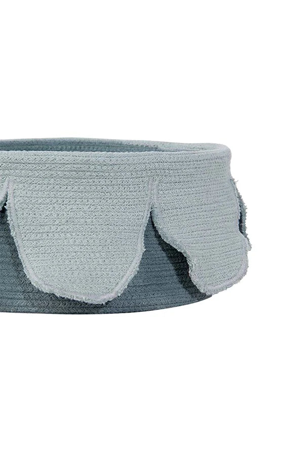BASKET PETALS VINTAGE BLUE - DARK GREEN Little Wonder & Co