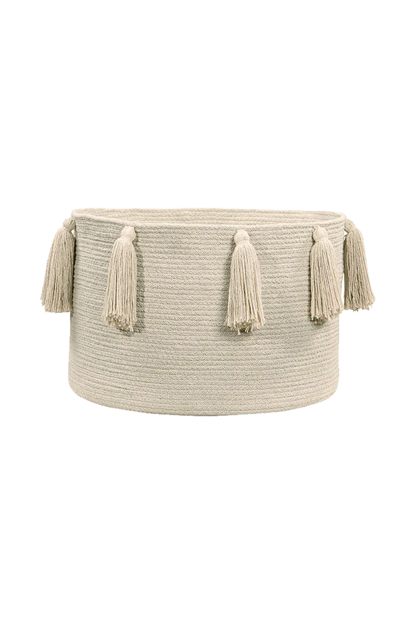 BASKET TASSELS NATURAL Little Wonder & Co