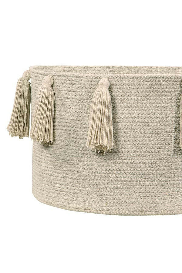 BASKET TASSELS NATURAL Little Wonder & Co
