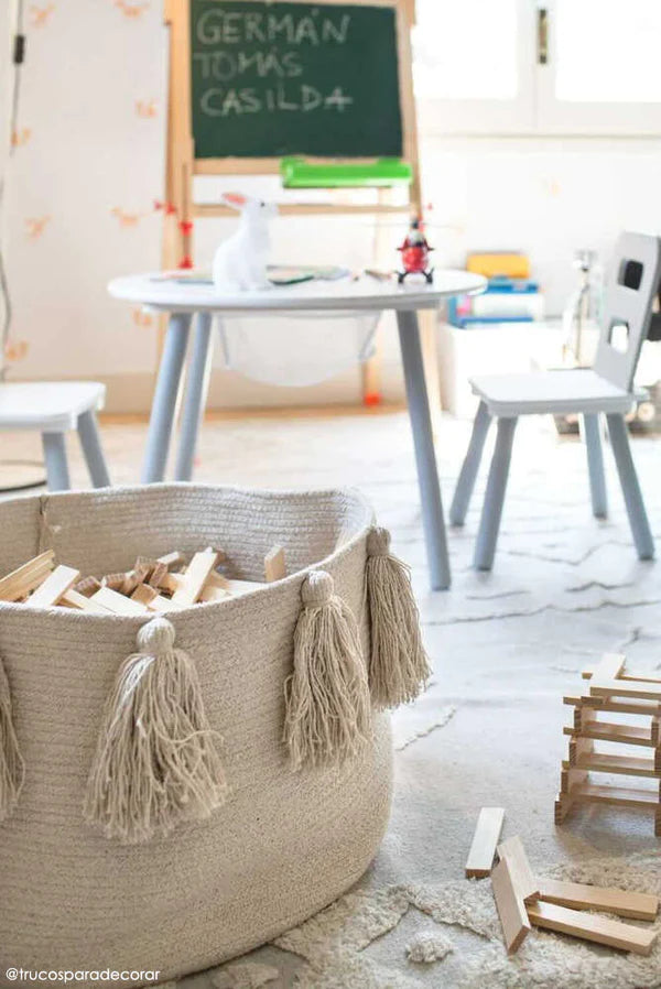 BASKET TASSELS NATURAL Little Wonder & Co