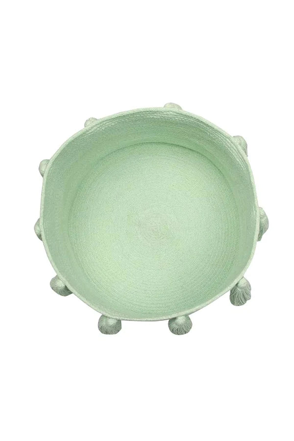 BASKET TASSELS SOFT MINT Little Wonder & Co